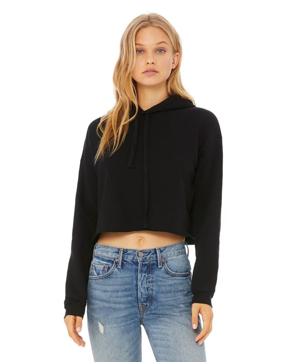 Bella + Canvas Women’s Cropped Fleece Hoodie - XL